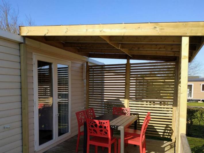 Camping L' Aiguille Creuse - Mobilheim 6 personen - Cordelia Sunêlia Prestige 3 Zimmer in Les Loges, Le Havre und Umgebung