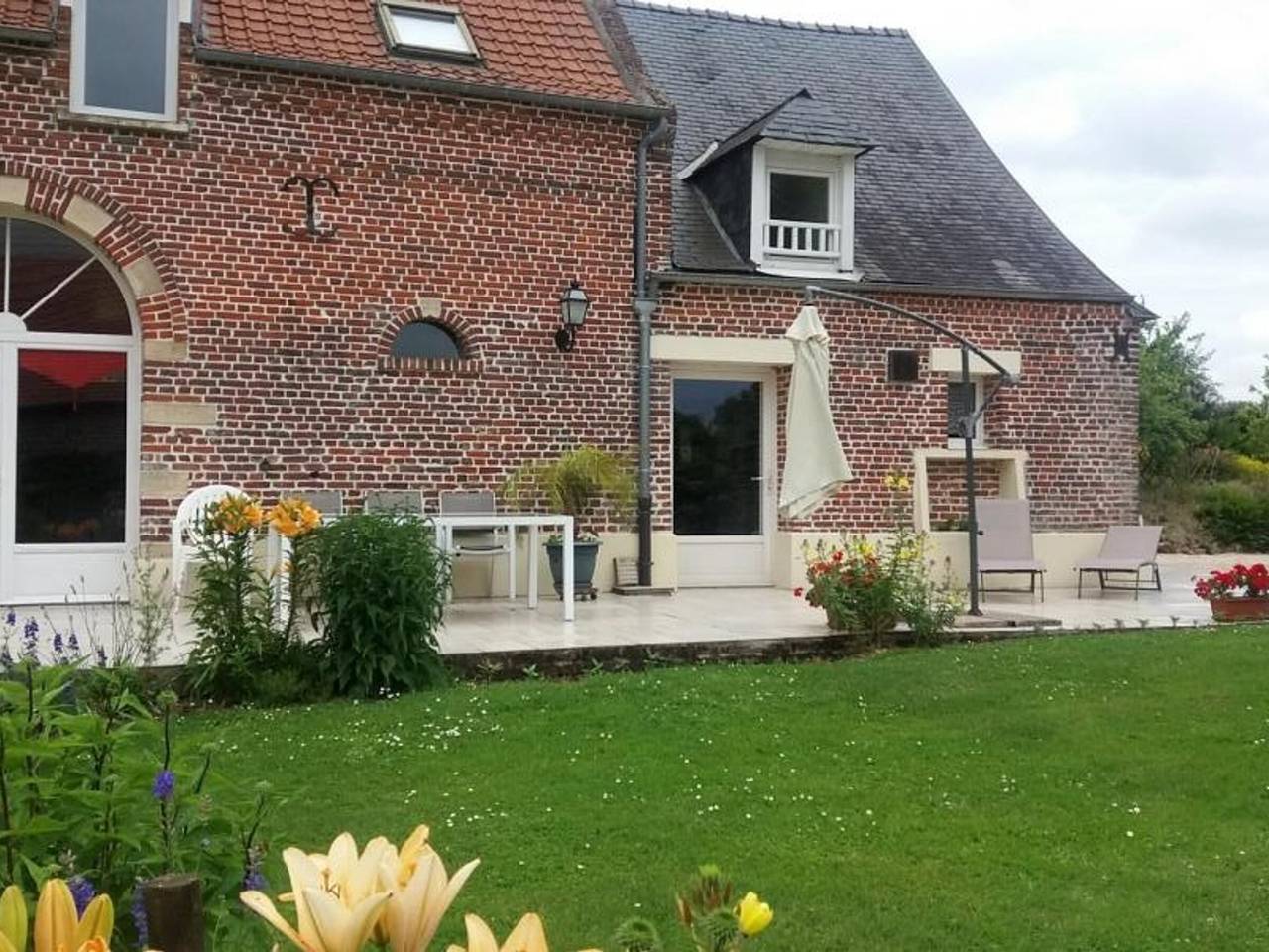 Maison de campagne, clim, animaux Ok - 6 pers. in Beaumont-en-Beine, Aisne
