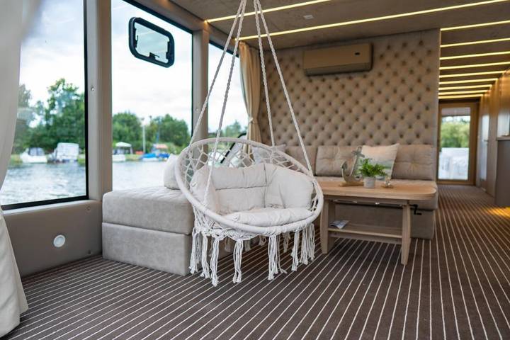 Boot für 4 Personen, mit Terrasse und Garten sowie Sauna und Ausblick in Sachsen-Anhalt - 2