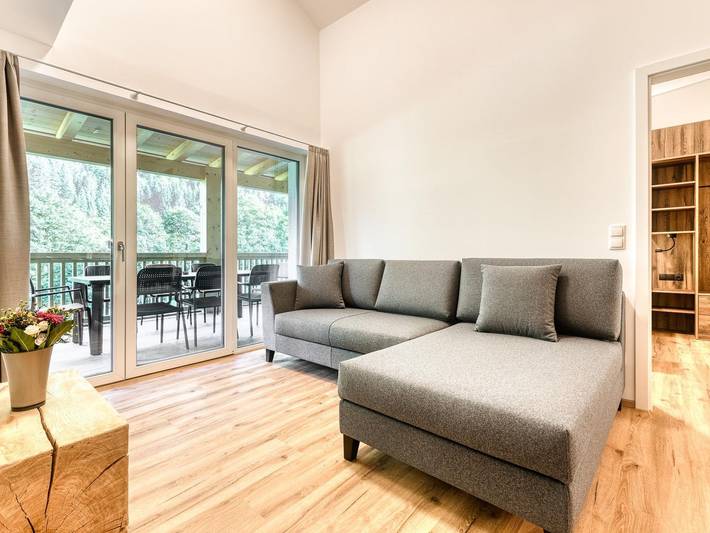 Ferienwohnung für 2 Personen, mit Balkon und Terrasse sowie Garten und Sauna in Brand - 2