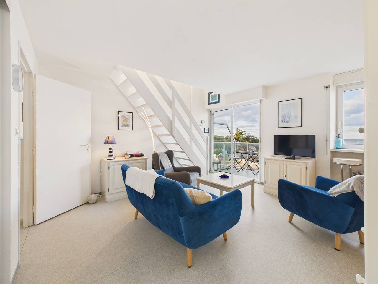 Appartement entier, Face à la mer - Appartement pour 2 avec balcon in Port Blanc (Penvénan), Penvénan