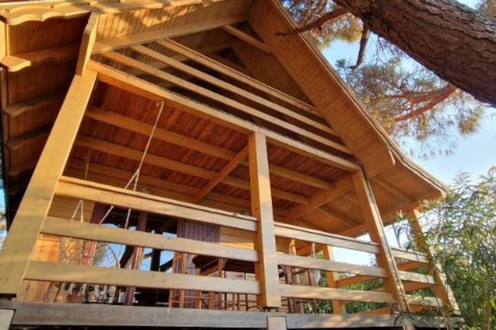 Chalet pour 4 personnes, avec Balcon ainsi que Terrasse et Jardin