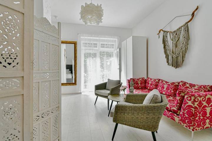 Appartement de vacances pour 2 personnes, avec vue ainsi que terrasse et jardin à Budapest