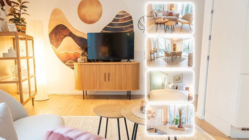 Ferienwohnung für 4 Personen, mit Balkon/Terrasse und Terrasse sowie Garten und Sauna in Bad Zwischenahn