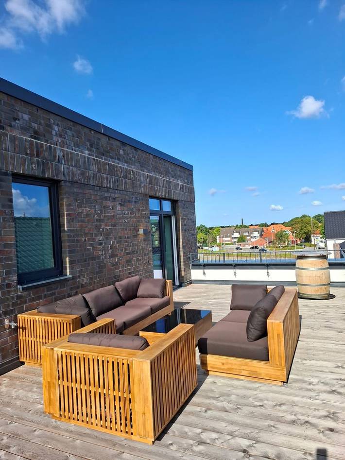 Ganze Wohnung, Penthouse Strandoase in Norden mit Dachterrasse, Sauna und moderner Ausstattung in Norden, Norden und Umgebung