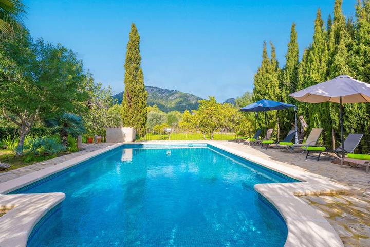 Can Tabou - Am Fuße der Tramuntana mit privatem Pool und W-Lan in Selva, Mallorca Inselmitte