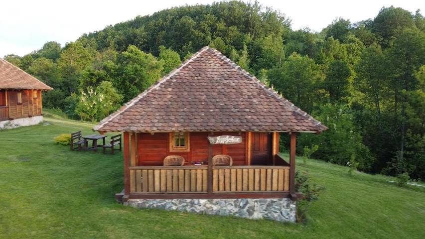 Parc de vacances pour 3 personnes, avec piscine ainsi que vue et jardin à Kosjerić - 4