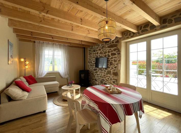 Location de vacances pour 2 personnes, avec terrasse, animaux acceptés à Bardos