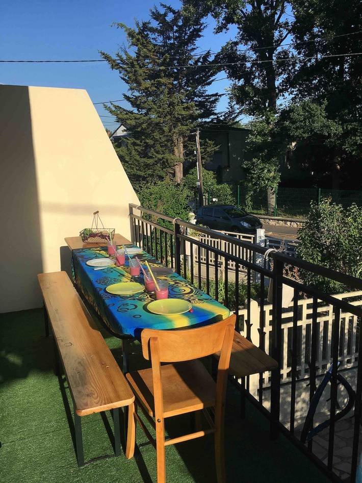 Ferienhaus 'Jardin Proche Paris' mit privatem Garten, Wi-Fi und Klimaanlage in Sainte-Geneviève-des-Bois, Essonne