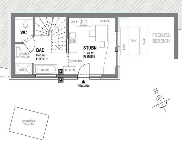 Ferienhaus für 4 Personen, mit Balkon und Terrasse sowie Garten und Sauna in Bischofshofen - 4