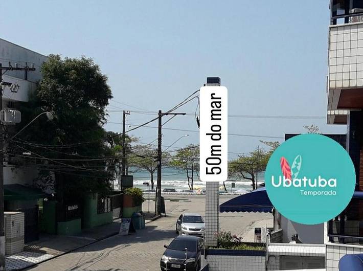 Casas e apartamentos de temporada para 8 pessoas, com balcão e vista em Praia Grande Ubatuba