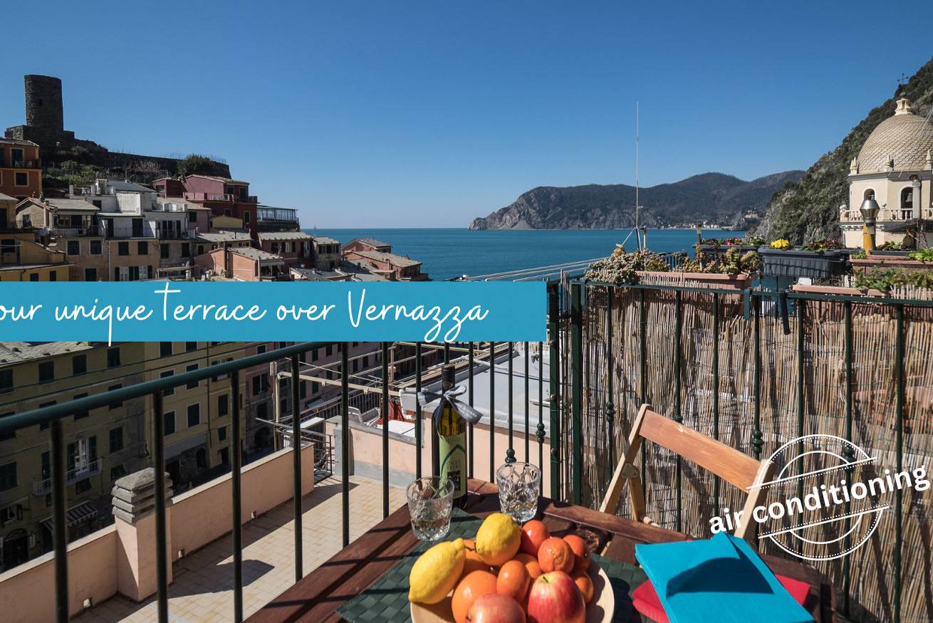 Appartamento intero, La Torretta dei Merli with Views in Vernazza, Comune di Vernazza