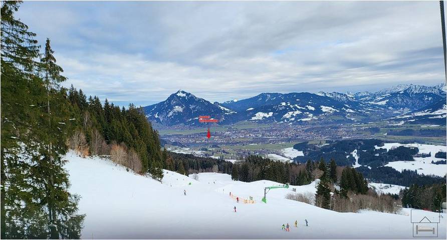 Appartement de vacances entier, Fw2 Allgäu - FeWo Bergblick 2 in Sonthofen, Souabe (Bavière)