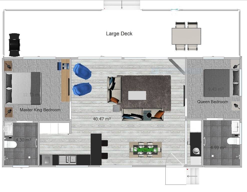 Binalong Brae Bay of Fires 2 Schlafzimmer mit en-Suiten in Tasmanien