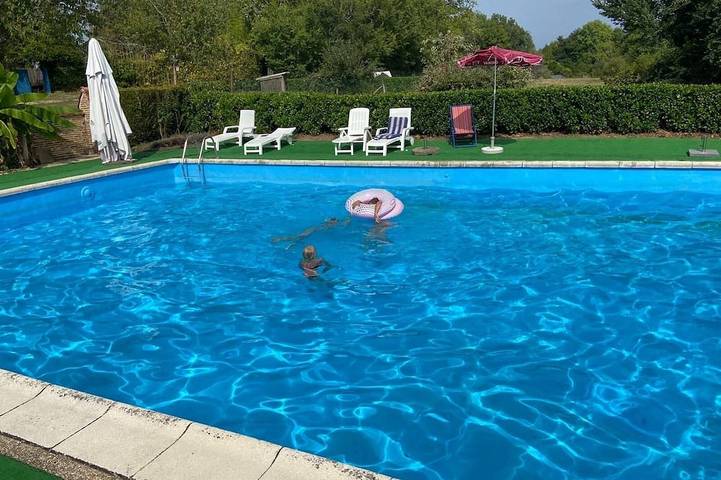 Maison de vacances pour 10 personnes, avec jardin et piscine