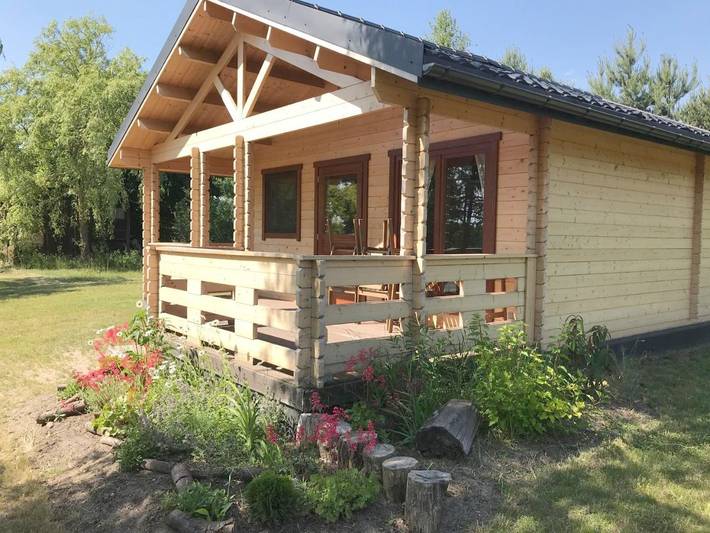 Vakantiepark voor 2 personen, with Terras and Tuin as well as Uitzicht op het meer and Uitzicht in Polen