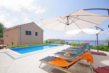 Villa Con Piscina per 12 Persone in Brsecine, Grad Dubrovnik, Foto 2