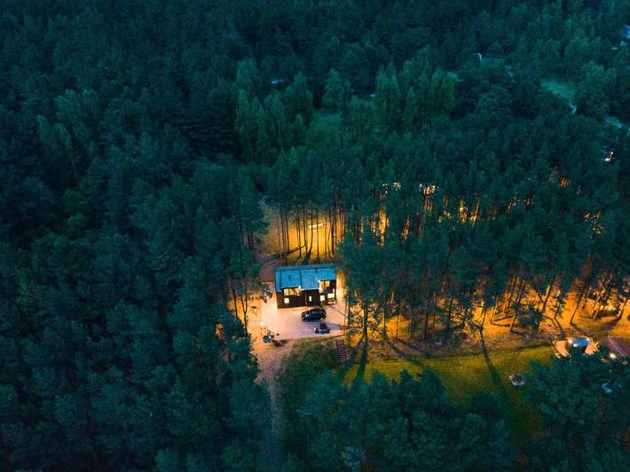 Ferienhaus für 9 Personen, mit Garten und Sauna sowie Ausblick in Lettland