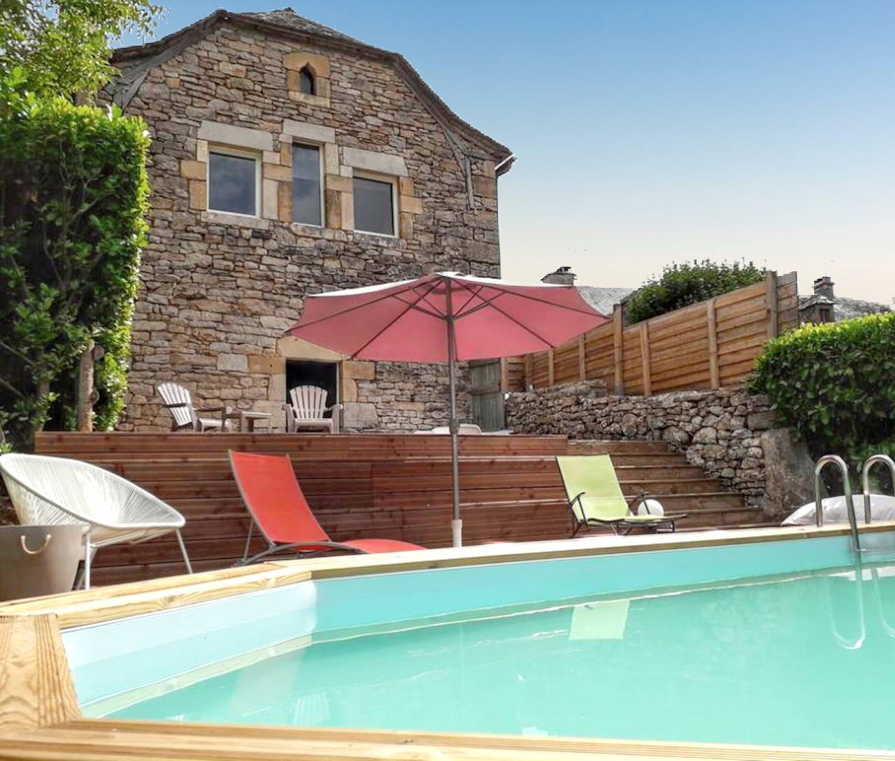 Charaktervolles Haus in Pierrefiche mit privatem Pool in Pierrefiche, Zentralmassiv