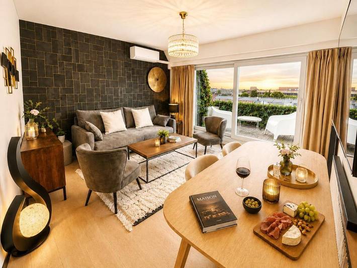 Vakantiewoning voor 4 personen, with Balkon and Terras as well as Uitzicht in Halle (Vlaanderen)