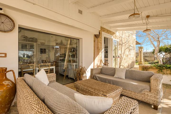 Villa 'Camera 1' with Sea View, Private Pool and Wi-Fi in Salve, Taranto-bugten