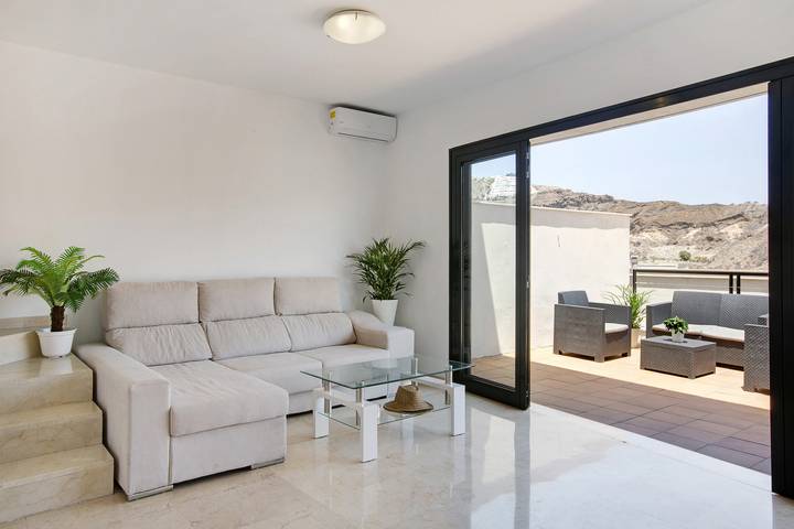 Vacation Home El Risco with Mountain View, Open Terrace & Wi-Fi in Puerto Rico (Gran Canaria), Mogán