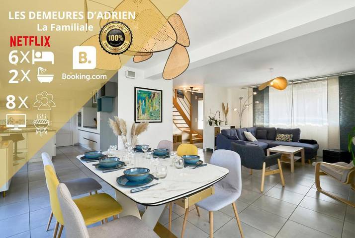 Location de vacances pour 8 personnes, avec Terrasse et Jardin dans Santes