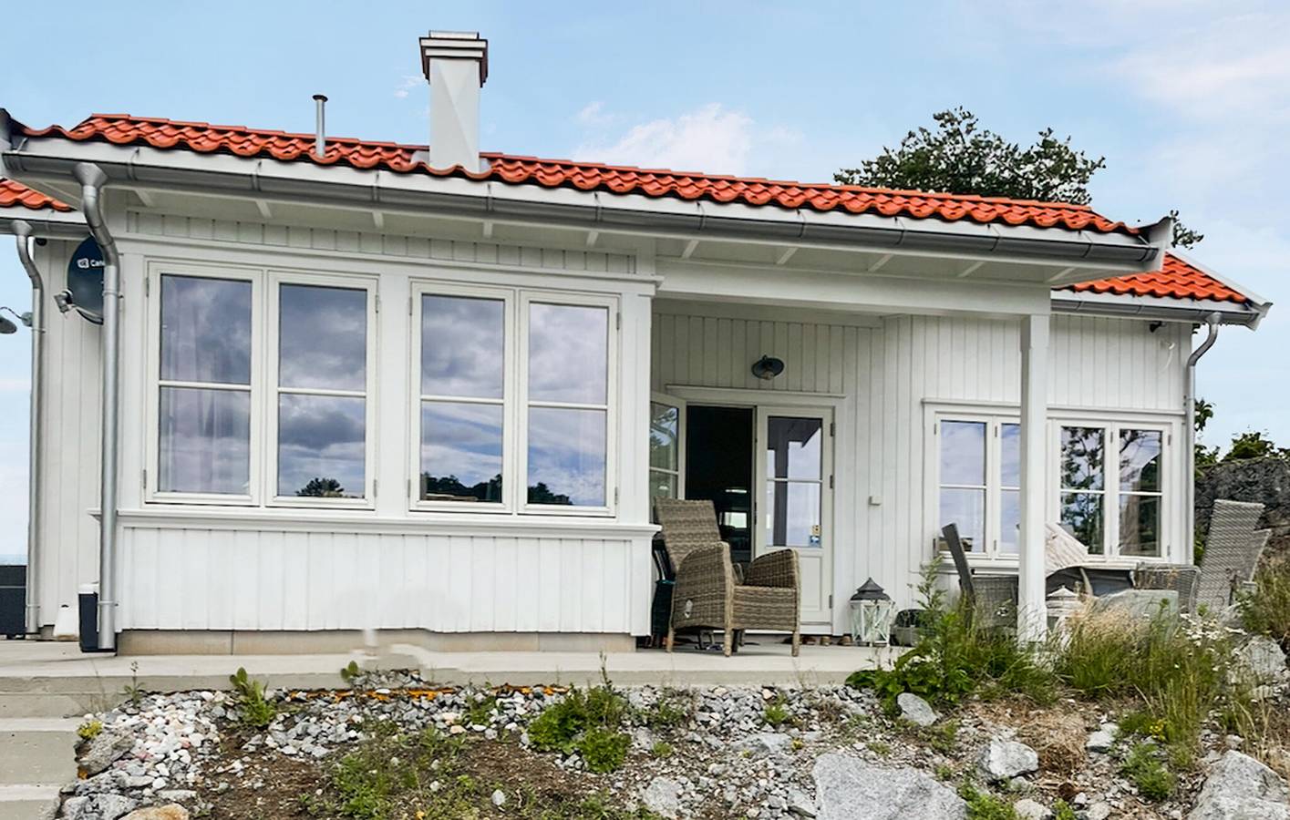 Ferienhaus für 8 Personen mit Ausblick in Porsgrunn