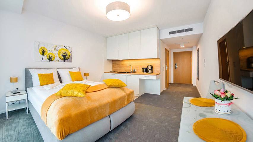Ferienwohnung mit Meerblick für 2 Personen, mit Balkon und Whirlpool sowie Sauna in Kolberg