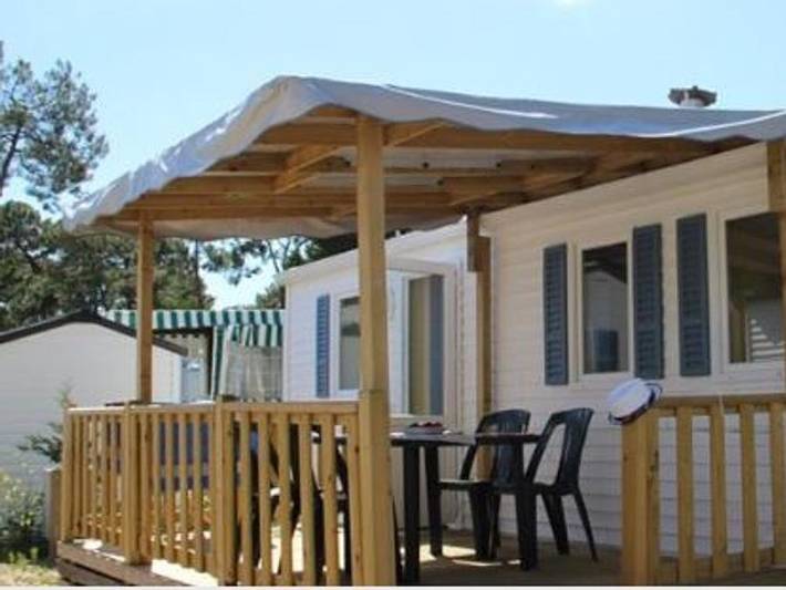 Mobil home pour 4 personnes, avec bassin pour enfant, animaux acceptés dans Plage de Pont-Mahé - 2