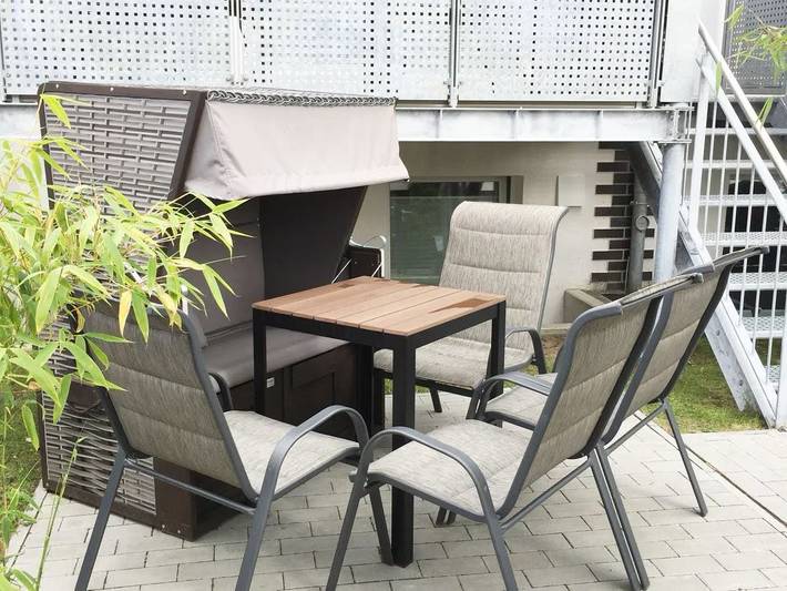 Ferienwohnung für 6 Personen, mit Balkon und Terrasse sowie Sauna
