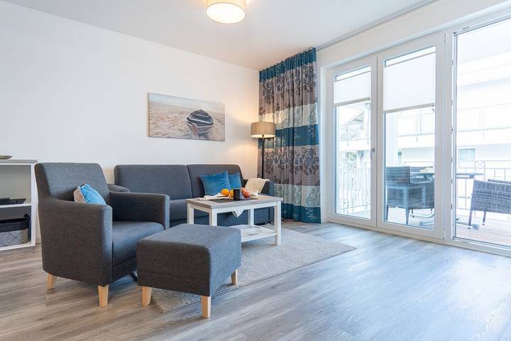 Ganze Wohnung, „Strandmuschel“ Ferienwohnung mit Meerblick Großenbrode in Großenbrode, Ostholstein