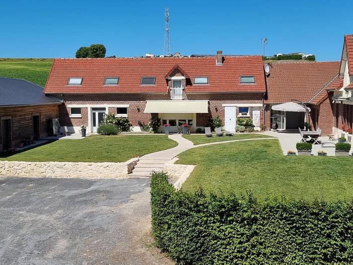 Chambre d’hôte pour 2 personnes, avec Terrasse ainsi que Jardin et Vue