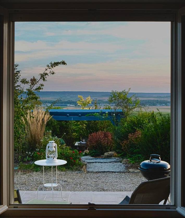 Gîte pour 4 personnes, avec vue sur le lac et vue ainsi que jardin et sauna, animaux acceptés dans Cernay-lès-Reims - 3