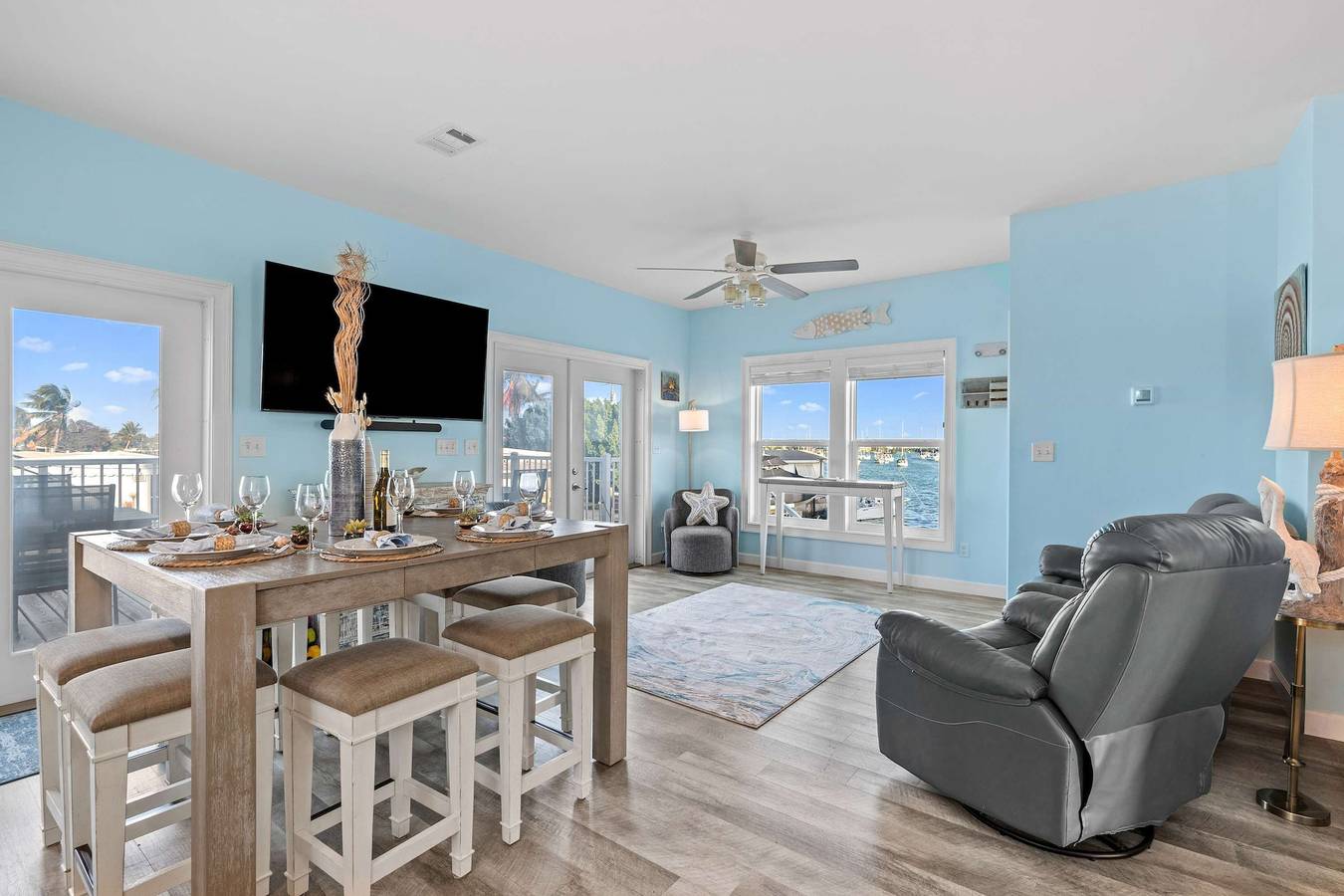 Mermaid Manor Waterfront Haven w Hot Tub Dock in Marathon, Monroe County