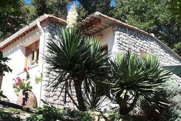 Gîte pour 3 personnes, avec jardin et jacuzzi ainsi que terrasse et piscine dans les Alpes maritimes