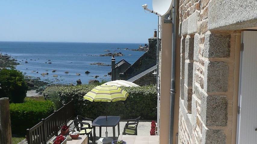 Maison de vacances pour 4 personnes, avec jardin et terrasse à Porspoder