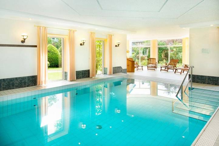 Ferienwohnung für 2 Personen, mit Terrasse und Garten sowie Pool und Sauna in Bad Laer