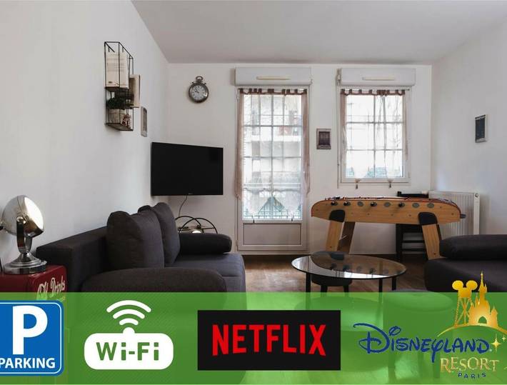 Location de vacances pour 12 personnes, avec Balcon et Terrasse à Bussy-Saint-Georges