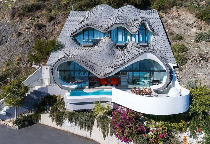 Villa 'Del Acantilado' met Uitzicht op Zee, Wifi en Airconditioning in Cala el Pargo (Salobreña), Salobreña
