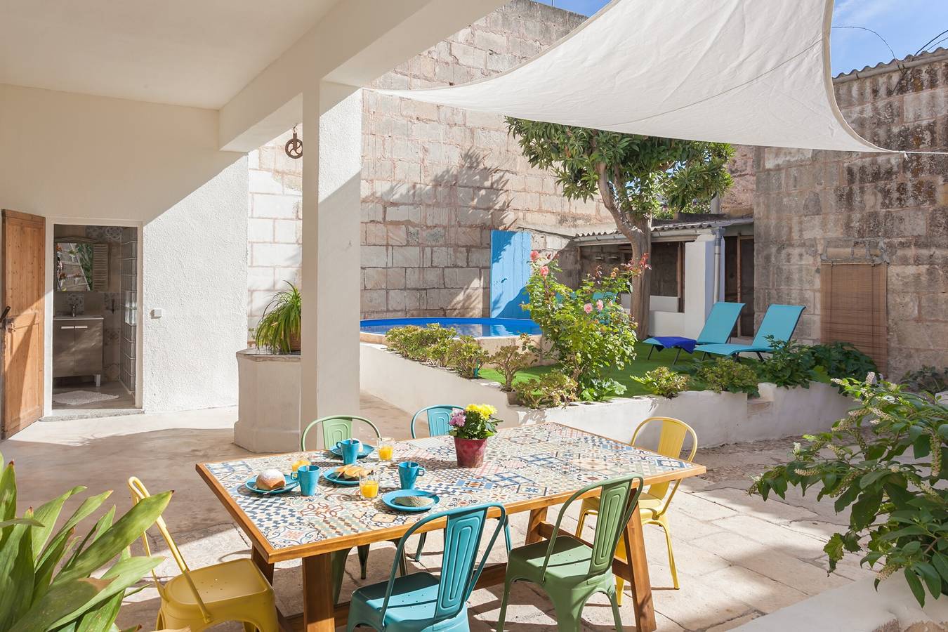 Maison de vacances Sa Lluna Blava avec piscine et Wi-Fi in Santa Margalida, Majorque du Nord