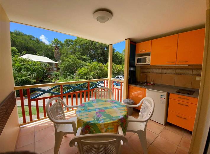 Studio pour 3 personnes, avec terrasse et balcon/terrasse - 1