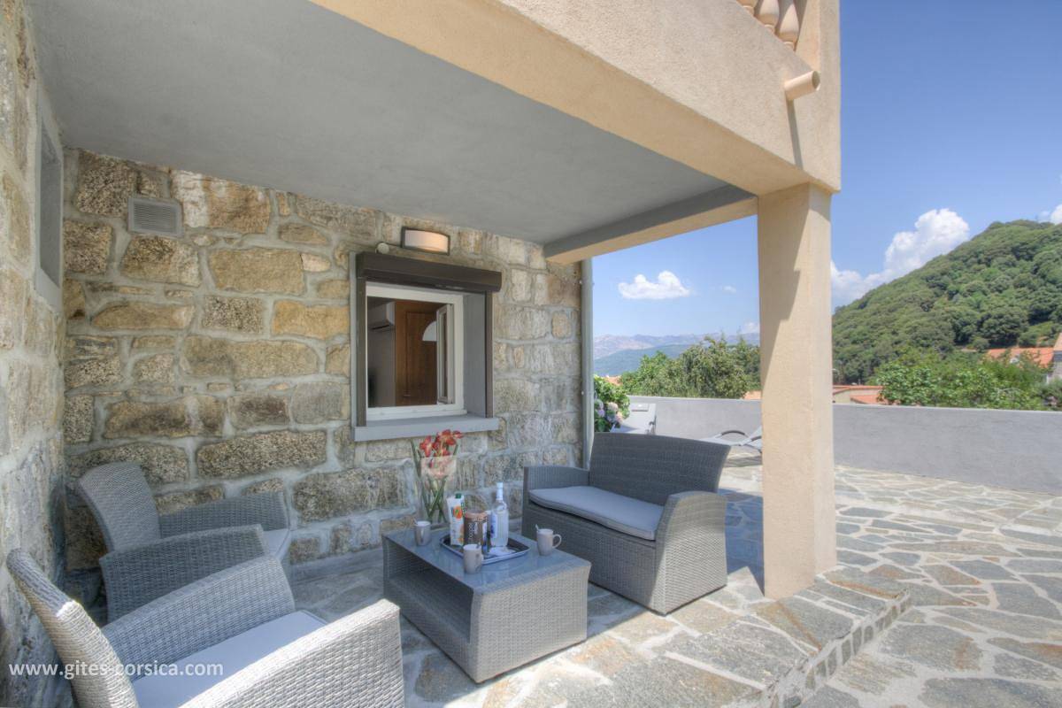Gîte voor 2 personen met terras in Altagène, Parc naturel régional de Corse