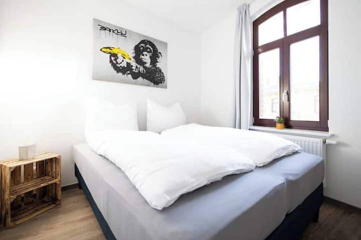 Appartement entier, ★Ko-Living Vi at the new theater | middle of the old town | Wifi | Up to 4 ★ in Halle, Saale-Unstrut