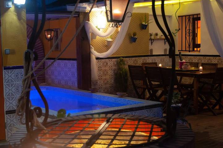 Gîte pour 6 personnes, avec Jacuzzi ainsi que Terrasse et Jardin à Huelva