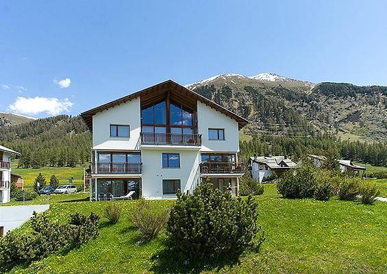 Vakantiewoning voor 2 personen, met tuin en terras in Pontresina