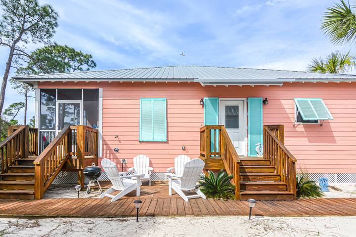 Vacation house for 10 people, with yard and ocean view as well as view in Fort Morgan