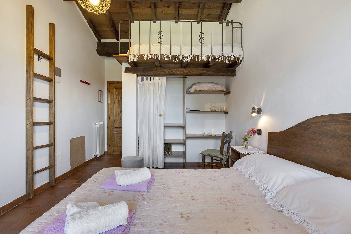 Room 'Camera A - Prato Fiorito' with Mountain View, Shared Pool and Garden in Bagni di Lucca, Lucca Province