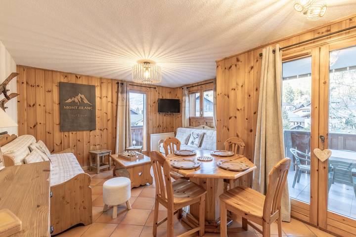 Appartement entier, Appartement « Cosy Centre Samoëns » avec vue montagne, balcon et proche des pistes in Grand Massif, Samoëns