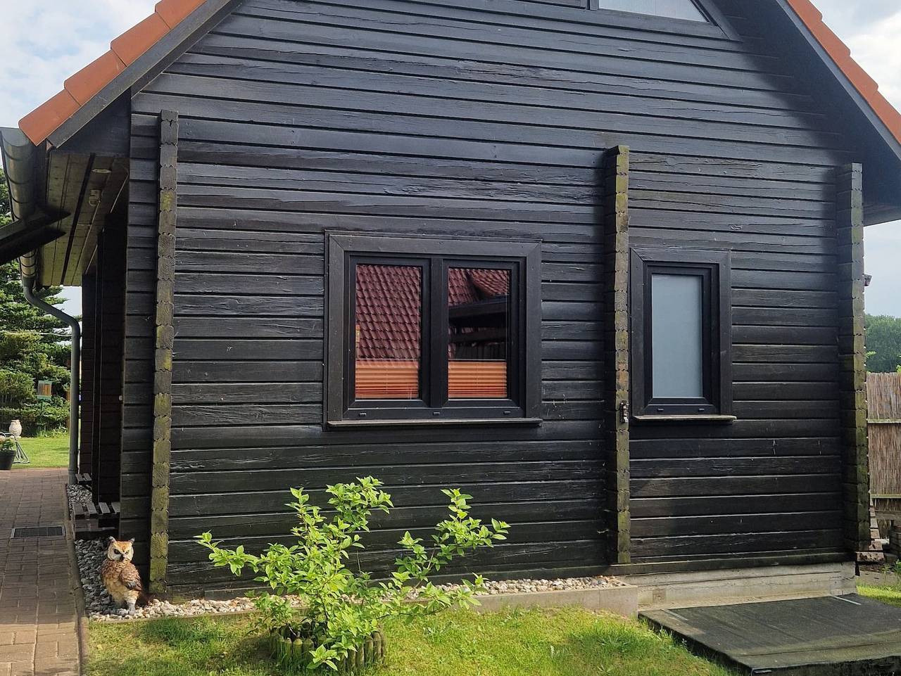 Ganze Ferienwohnung, Holz-Ferienhaus Mechelsdorf nahe Ostseebad Kühlungsborn - 3-Raum-Holzhaus mit Gartenterrasse (70m², max 4 Personen) in Mechelsdorf, Bastorf